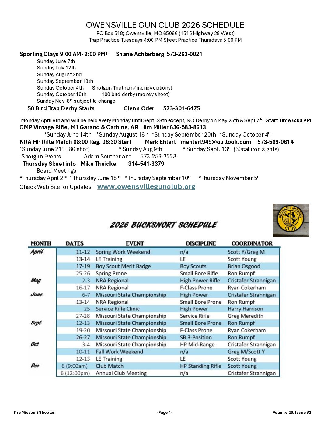 2026 Match Schedule 2